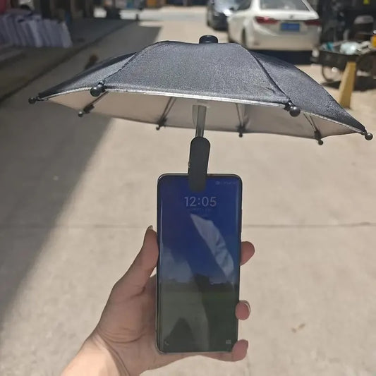 Mini Phone Sunshade Umbrella – Clip-On Sun Shade for Beach & Photography