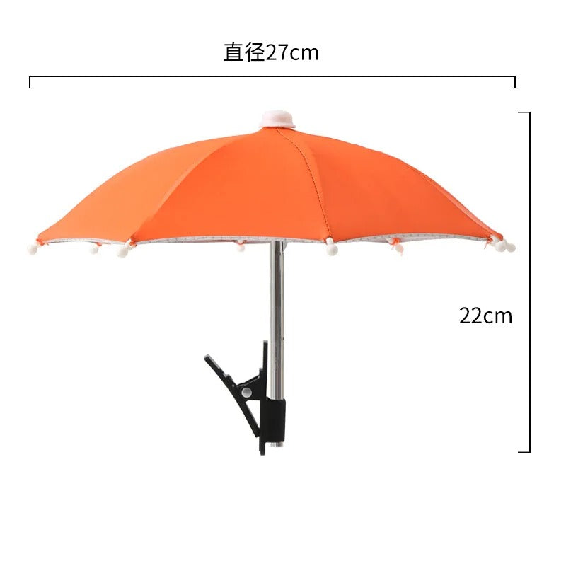 Mini Phone Sunshade Umbrella – Clip-On Sun Shade for Beach &amp; Photography