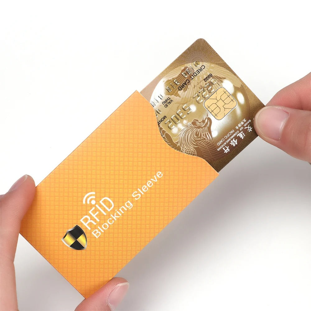 RFID Blocking Card Sleeves – 5-Pack Anti-Theft Credit Card Protector