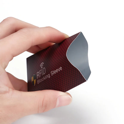RFID Blocking Card Sleeves – 5-Pack Anti-Theft Credit Card Protector