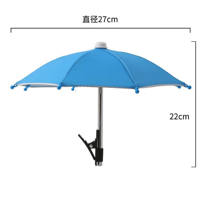 Mini Phone Sunshade Umbrella – Clip-On Sun Shade for Beach &amp; Photography