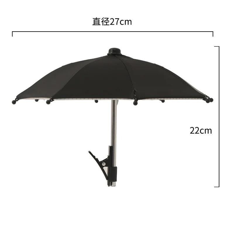 Mini Phone Sunshade Umbrella – Clip-On Sun Shade for Beach &amp; Photography