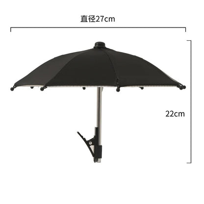 Mini Phone Sunshade Umbrella – Clip-On Sun Shade for Beach &amp; Photography
