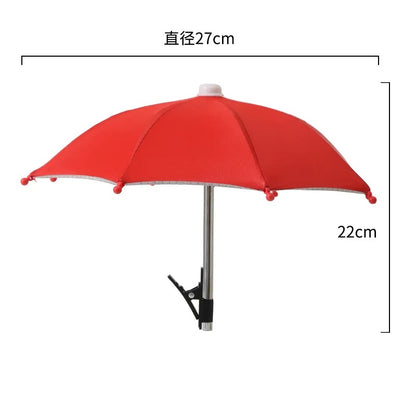 Mini Phone Sunshade Umbrella – Clip-On Sun Shade for Beach &amp; Photography