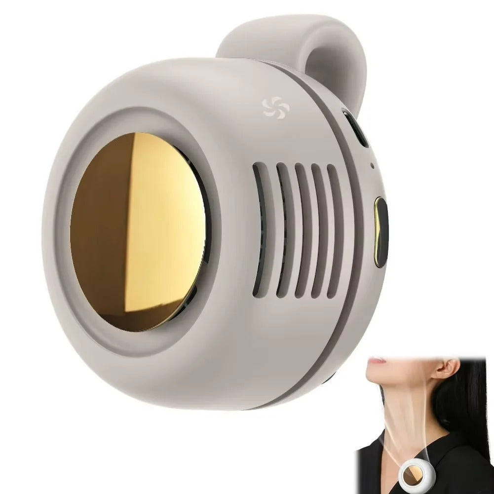 Portable Bladeless Mini Fan – USB Rechargeable Clip-On Fan