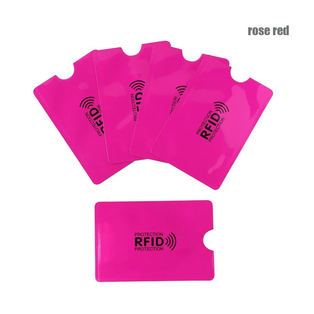 RFID Blocking Card Sleeves – 5-Pack Anti-Theft Credit Card Protector
