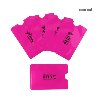RFID Blocking Card Sleeves – 5-Pack Anti-Theft Credit Card Protector