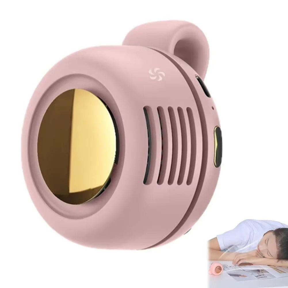 Portable Bladeless Mini Fan – USB Rechargeable Clip-On Fan
