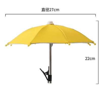 Mini Phone Sunshade Umbrella – Clip-On Sun Shade for Beach &amp; Photography