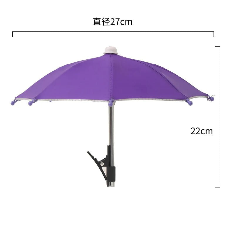 Mini Phone Sunshade Umbrella – Clip-On Sun Shade for Beach &amp; Photography