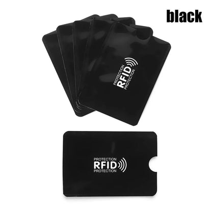 RFID Blocking Card Sleeves – 5-Pack Anti-Theft Credit Card Protector