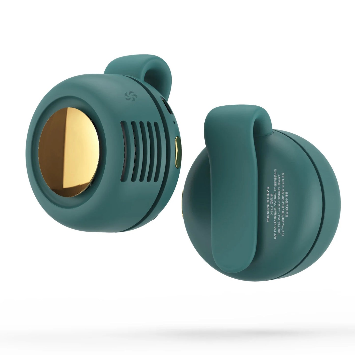 Portable Bladeless Mini Fan – USB Rechargeable Clip-On Fan