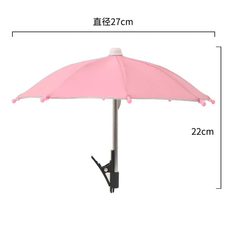 Mini Phone Sunshade Umbrella – Clip-On Sun Shade for Beach &amp; Photography