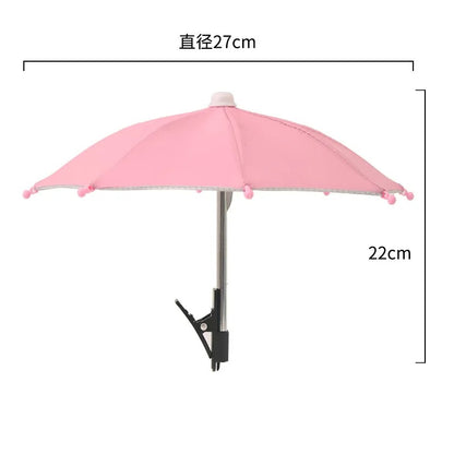 Mini Phone Sunshade Umbrella – Clip-On Sun Shade for Beach &amp; Photography