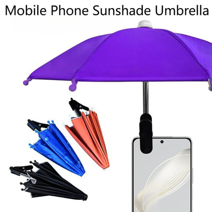 Mini Phone Sunshade Umbrella – Clip-On Sun Shade for Beach &amp; Photography