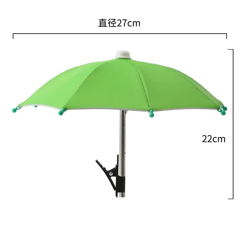 Mini Phone Sunshade Umbrella – Clip-On Sun Shade for Beach &amp; Photography
