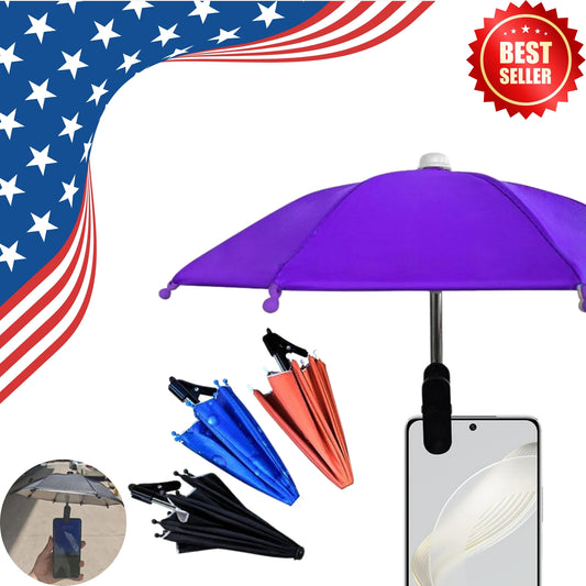Mini Phone Sunshade Umbrella – Clip-On Sun Shade for Beach &amp; Photography