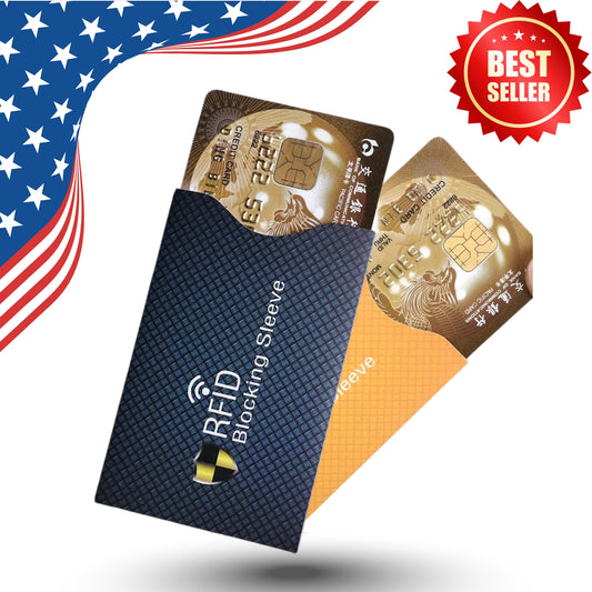 RFID Blocking Card Sleeves – 5-Pack Anti-Theft Credit Card Protector
