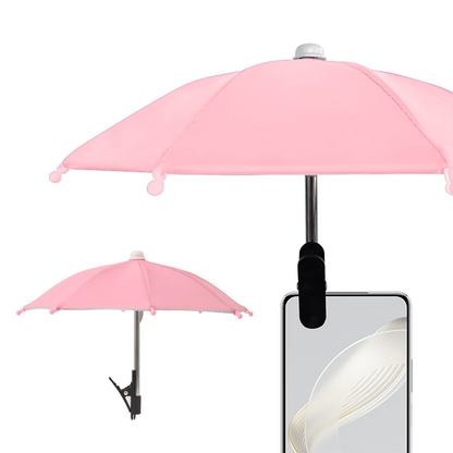 Mini Phone Sunshade Umbrella – Clip-On Sun Shade for Beach &amp; Photography