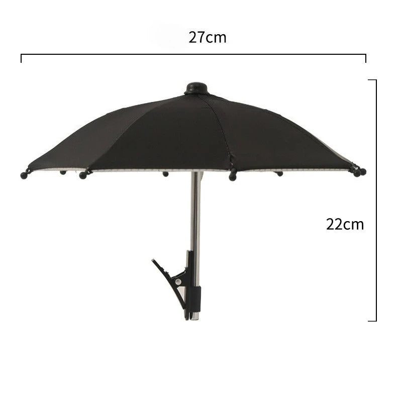 Mini Phone Sunshade Umbrella – Clip-On Sun Shade for Beach &amp; Photography
