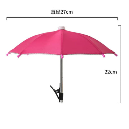 Mini Phone Sunshade Umbrella – Clip-On Sun Shade for Beach &amp; Photography